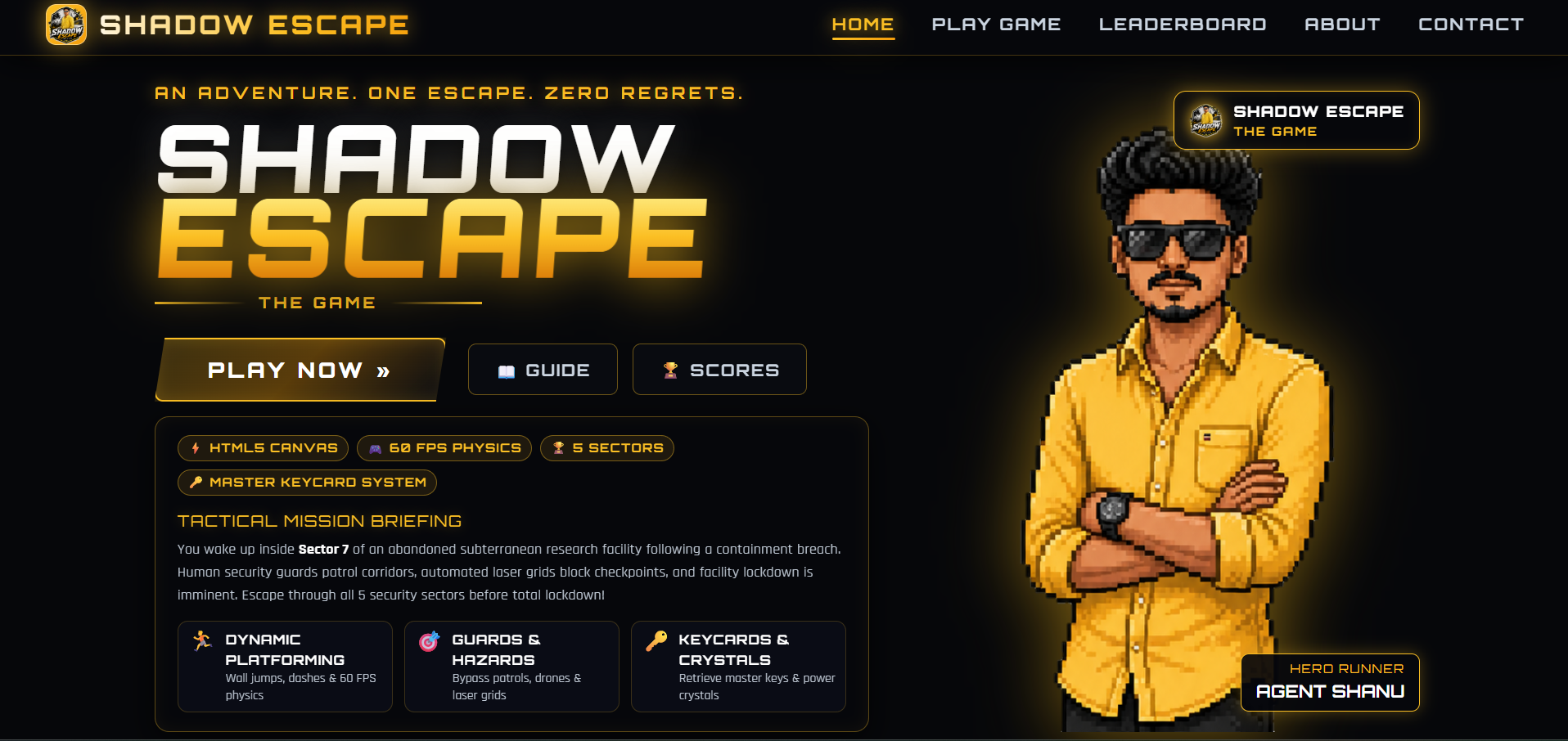 Shadow Escape HTML5 Game